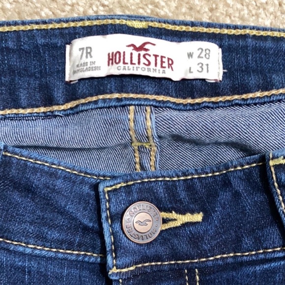 NWOT Hollister Medium to Dark Wash Stretch Skinny Jeans 28/31 - Picture 6 of 7